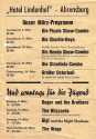 Gigi And The Night Shadows - Ank�ndigung 1967

Hotel Lindenhof, 19. M�rz 1967