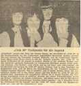 Programmank�ndigungen in der Cuxhavener Zeitung Mitte der 60er 
vom Club 99 in der Bernhardstra�e. 
Ralf